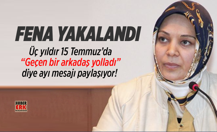 Hilal Kaplan Üç yıldır 15 Temmuz'da "Geçen bir arkadaş yolladı" diye ayı mesajı paylaşıyor!