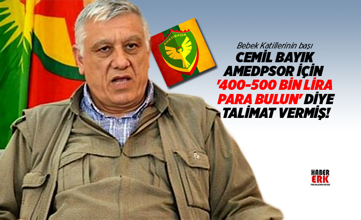 Cemil Bayik Amedpsor Icin 400 500 Bin Lira Para Bulun Diye Talimat Vermis