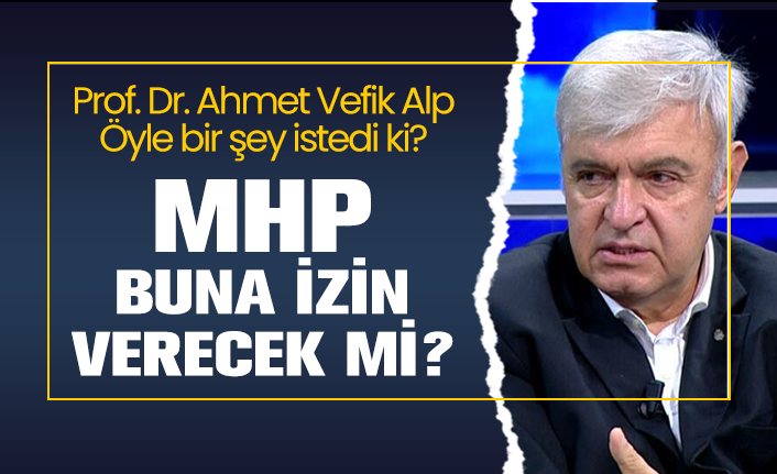 Prof Dr Ahmet Vefik Alp Oyle Bir Sey Istedi Ki Mhp Buna Izin Verecek Mi