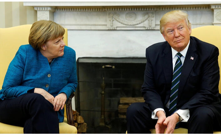 Merkel'den Trump'a ret!