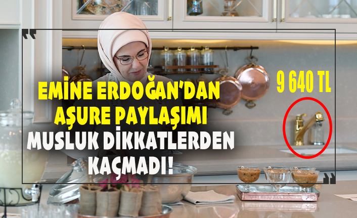 altin varakli musluk dikkatlerden