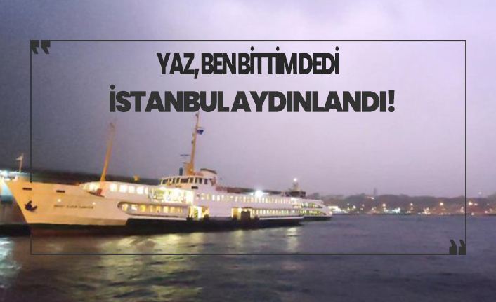 Sağanak devam ediyor! İstanbul'dan harika görüntüler