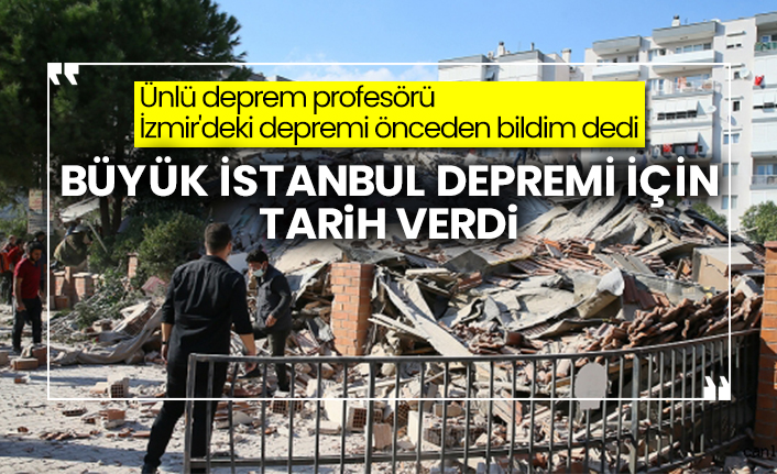 Unlu Deprem Profesoru Izmir Deki Depremi Onceden Bildim Dedi Buyuk Istanbul Depremi Icin Tarih Verdi