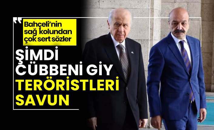 Devlet Bahceli Nin Sag Kolundan Cok Sert Sozler Simdi Cubbeni Giy Teroristleri Savun