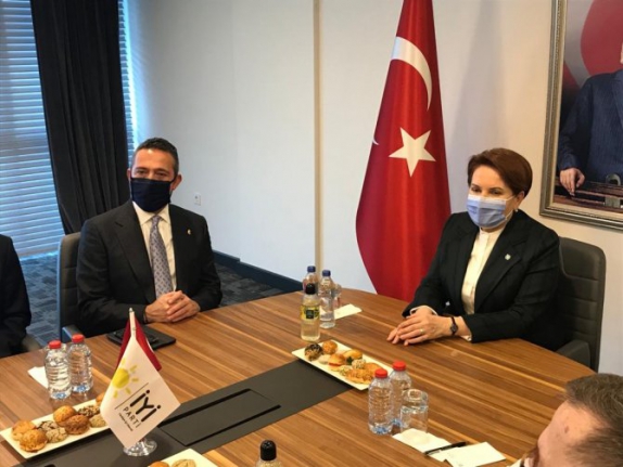 Fenerbahçe Kulübü Başkanı Ali Koç'tan İYİ Parti lideri Meral Akşener'e ziyaret