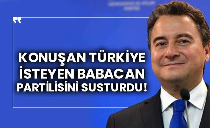 Konuşan Türkiye isteyen Babacan, partilisini susturdu!