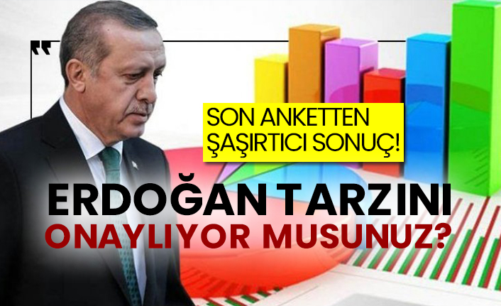 Son anketten şaşırtıcı sonuç! Erdoğan tarzını onaylıyor musunuz?