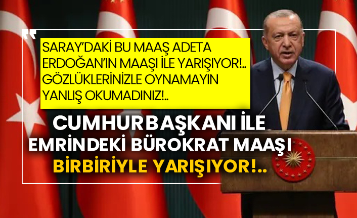 saray daki bu maas adeta erdogan in maasi ile yarisiyor