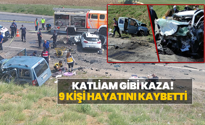 Sivas'ta katliam gibi kaza! 9 kişi hayatını kaybetti