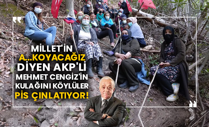Millet'e küfür eden AKP'li Mehmet Cengiz'in kulağını köylüler pis çınlatıyor!