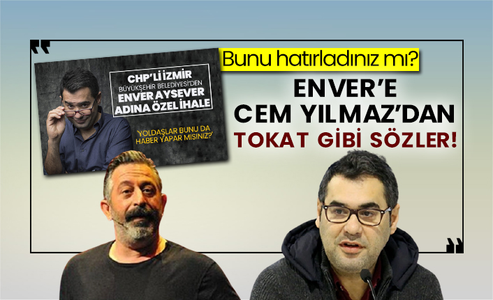 CHP’li İzmir Büyükşehir Belediyesi’nin özel ihale yağdırdığı Enver Aysever’e Cem Yılmaz’dan tokat gibi sözler!
