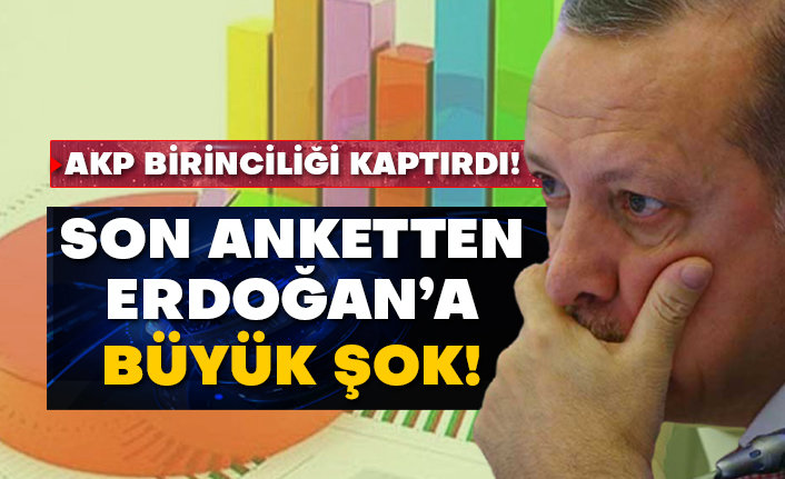 AKP birinciliği kaptırdı! Son anketten Erdoğan’a büyük şok!
