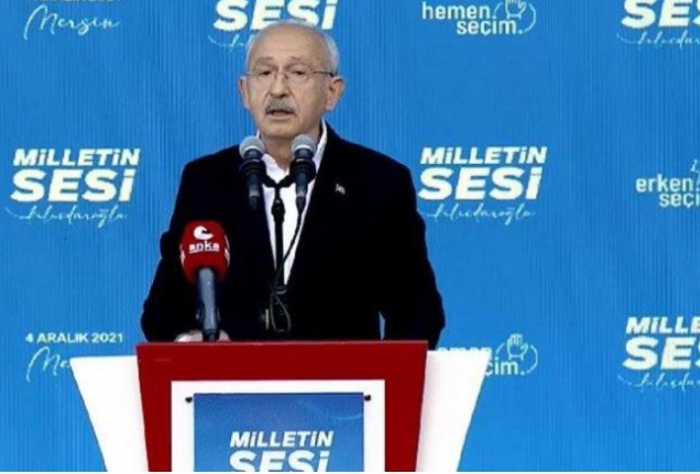 CHP’nin Mersin’deki mitinginde konuşan Kılıçdaroğlu: Onu edeple göndereceğiz