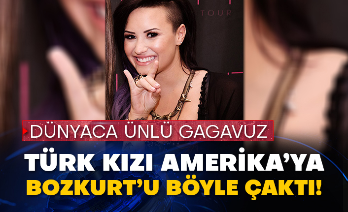 Dünyaca ünlü Gagavuz Türk kızı Amerika’ya Bozkurt’u böyle çaktı!