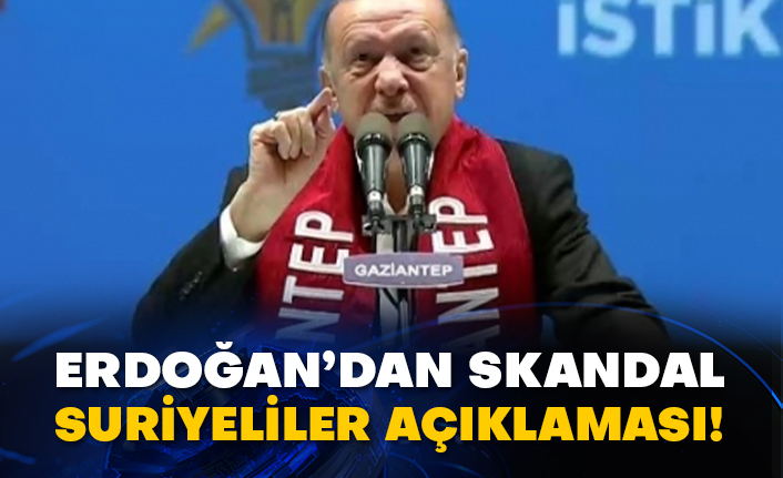 Erdoğan’dan skandal Suriyeliler açıklaması!
