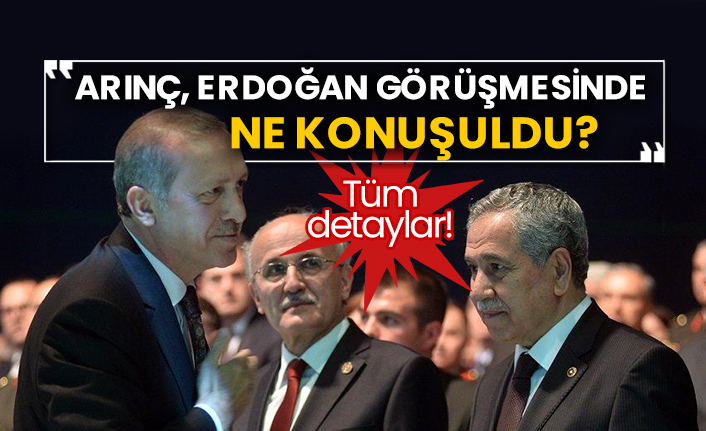 Tüm detaylar! Bülent Arınç, Erdoğan görüşmesinde ne konuşuldu?