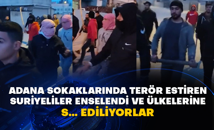 Adana sokaklarında terör estiren Suriyeliler enselendi ve ülkelerine gönderiliyorlar