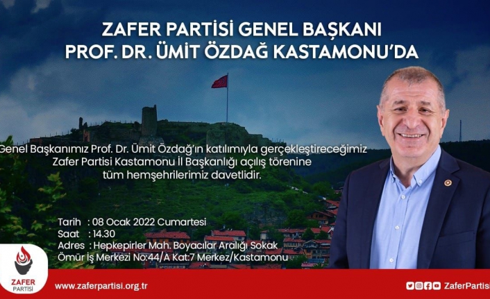 Zafer Partisi Kastamonu ziyaret programı
