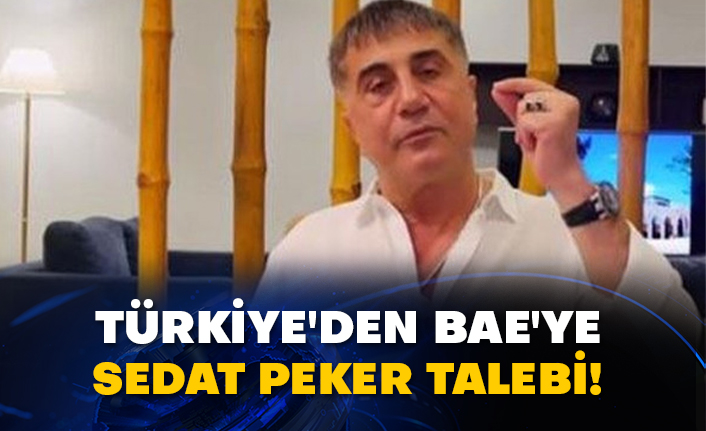 Türkiye'den BAE'ye Sedat Peker talebi!