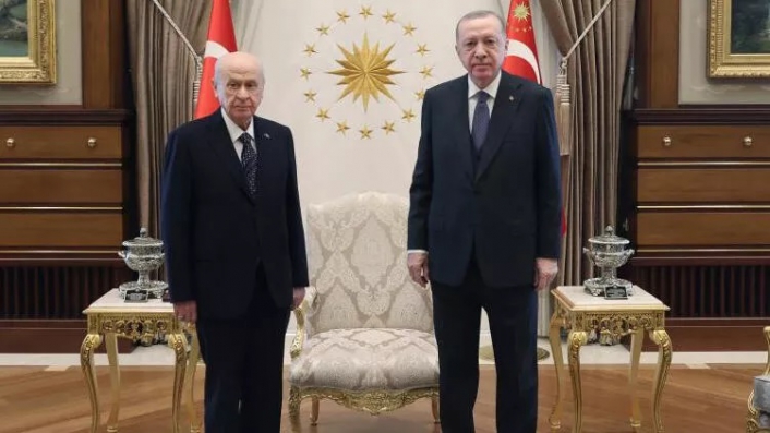 Erdoğan, Bahçeli ile buluştu: Görüşme sonrası açıklama yapıldı
