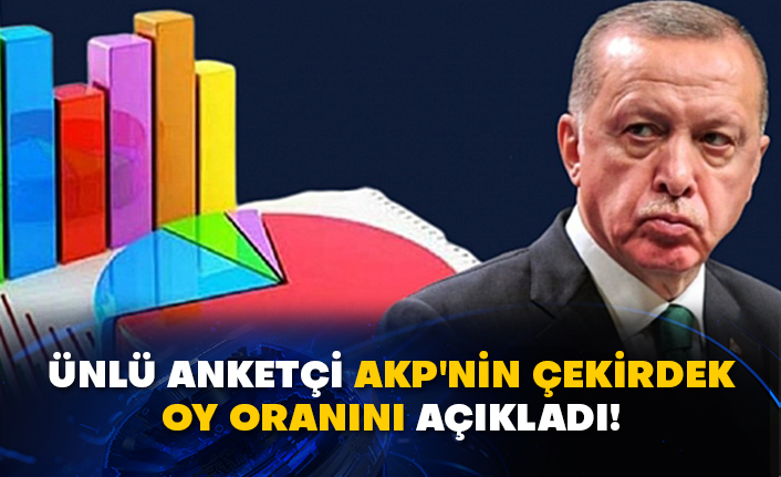 Ünlü anketçi AKP'nin çekirdek oy oranını açıkladı!