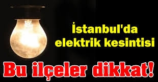 İstanbul'da elektrik kesintisi