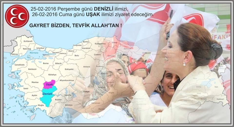 Meral Akşener Denizli'den Sonra Uşak'ta
