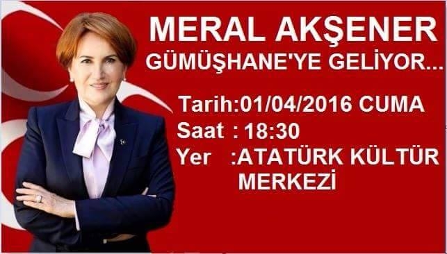Meral Akşener Gümüşhane'de